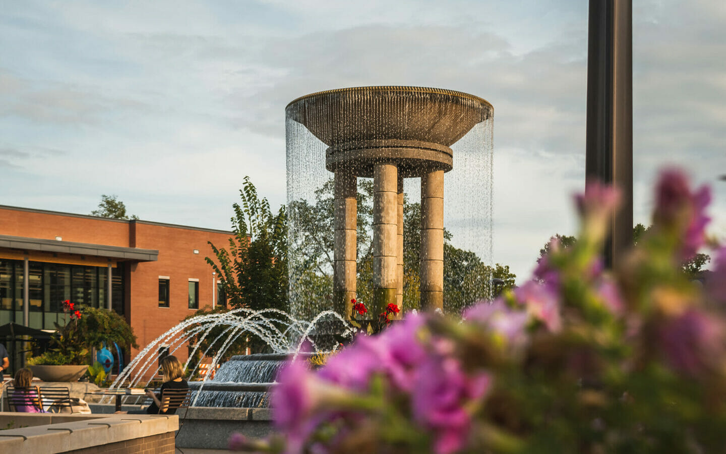 Spring flowers in downtown Cary