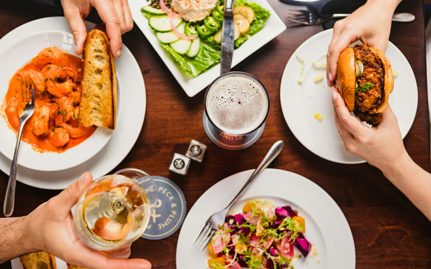 dinner at Peck & Plume